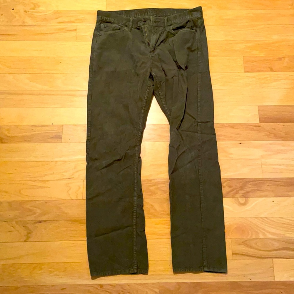 American Eagle Corduroy Pants Size 34/36 Green